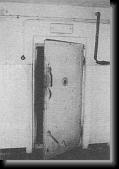 Nazi officials looked through this peephole in the gas chamber door while families were murdered in the gas chamber * 425 x 614 * (14KB)